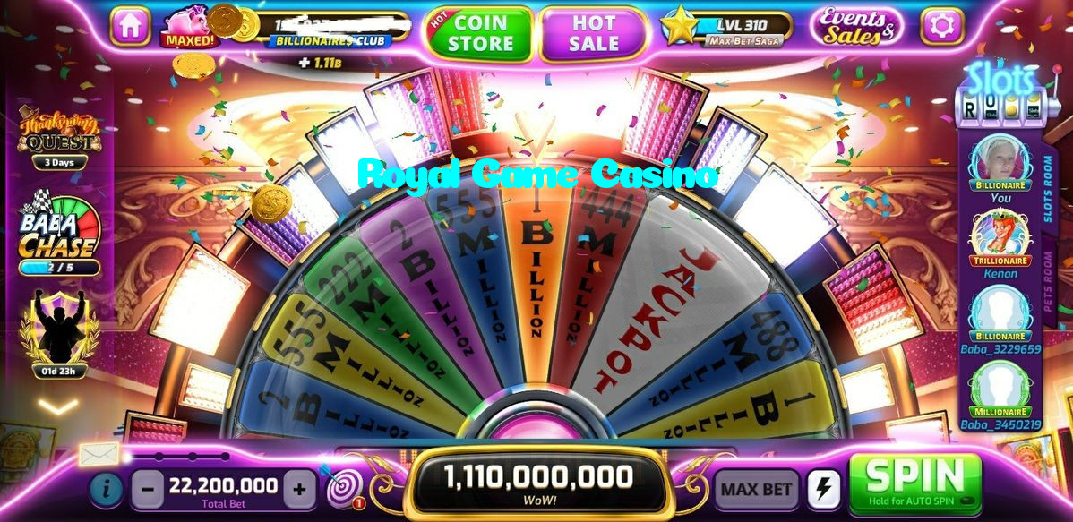 Royal Game Casino casino presented on mobile device in Pakistan with slots and live games